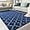 Navy Blue/White, variant on Junovo 6'x9'Modern Geometric Area Rug for Bedroom and Living Room, Fluffy Indoor Carpet for Family Room Decor,Navy Blue