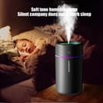 thumbnail image 5 of RoamHome Mini Portable Desktop Humidifier with Lights, Cold Mist USB Rechargeable 280ml, Wireless Electric Humidifier for Car Home Office, Home Supplies, Ideal Gifts (Black, 1PC), 5 of 7