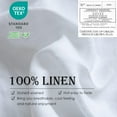 thumbnail image 2 of Simple&Opulence 100% Linen Duvet Cover Set with Washed-French Flax-3 Pieces Solid Color Basic Style Bedding Set-Breathable Soft Comforter Cover with 2 Pillowshams(Full,White), 2 of 8
