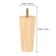 thumbnail image 5 of 4 patas de mesa de madera maciza para muebles, resistentes y cónicas., 5 of 7