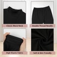 thumbnail image 6 of COMFREE Mock Neck Thermal Underwear Set for Women Ultra Soft Long Johns Top and Bottom for Cold Weather, 6 of 7