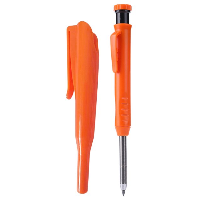 Likrtyny Lápiz Marcador Portátil para Scriber Architect Carpenter (naranja)