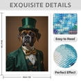 thumbnail image 3 of Diamond Art Kit for Adults, Dog Dapper Outfit Green Hat Diamond Painting for Adults Beginners, DIY Diamond Art Painting Kits, 5D Diamond Painting Crafts for Home Decor 12x16 Frameless, 3 of 7
