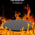 thumbnail image 3 of 38.6" Tempered Glass Table Top - Round, 1/2" Thick, Black, Beveled & Polished Edge, With Resistance To Wear, Heat, Corrosion And Impact, Facilitates Daily Cleaning Convenience, For Office, Lobby,, 3 of 6