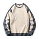 thumbnail image 4 of pstuiky mangas largas para hombre, Sudadera con capucha y cuello redondo de manga larga con bloques de color para hombre top de hombre xl, 4 of 9