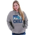 thumbnail image 3 of Sleepy Smurf 80s Cartoon Chillin Out Hoodie Sweatshirt Women Men Brisco Brands S, 3 of 6