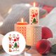 thumbnail image 2 of Puntoco Pegatinas De Velas Navideñas, Pegatinas De Agua De Arcilla Ultraligeras, Ws-K107, Decoración Del Hogar, 2 of 2
