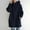 Dark blue, variant on Pxiakgy Women Sweatshirt Fashion Loose Solid Color Streetwear Pocket Zipper Drawstring Long Sleeved Hoodie Sweater Coat Green 5XL