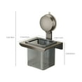 thumbnail image 3 of Kitchen Storage & Organization Alloy Storage Suction Cup Spice Organizer Wall-Mounted Garlic Storage Box Ginger Storage Basket Multi-Compartment Produce Box, 3 of 6