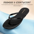 thumbnail image 3 of Flip Flops for Women Thong Flat Sandals Lightweight Minimalist Non-Slip Memory Foam Sole Open Toe Casual Vacation Daily Essentials Classic Beach Slippers, 3 of 7