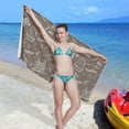 thumbnail image 7 of Dreamtimes Coffee Elements Beach Towel Quick Dry Absorbent Bath Towels Sandproof Lightweight Towel for Gym Yoga Sports Swimming- 30x60in, 7 of 7