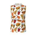 thumbnail image 6 of Picia Hot Dog Burger mens Cotton Tank Undershirts , Moisture-wicking Ribbed Tanks, Lightweight Cotton Tank Undershirts-, 6 of 8
