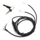 thumbnail image 4 of Cable de auriculares Cable de auriculares Cable de auriculares Cable de audio de repuesto Cable de aCable de auriculares, cable de audio negro buena conductividad eléctrica para Sennheiser HD202 HD497, 4 of 8