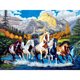 thumbnail image 2 of Cuadros Decorativos Caballo pintura diamante Rhinestone redondo completo taladro para la decoración de la habitación (A5916) Tmvgtek embutido en tela, 2 of 8