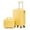 Yellow, variant on imerelez 14"/20" 2 pcs/set in ABS Spinner Wheel Luggage, with Combination Lock,14" Cosmetic Case (Yellow)