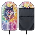 thumbnail image 6 of XYZCANDO Car Seat Towel Cover Waterproof, Compatible with Van Truck Seat, Bucket Seat Protector Fit for Sedans Vans(Sunglass Wolf Vibes 1 Pack), 6 of 7