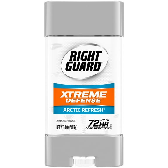 Right Guard Xtreme Defense Deodorant Gel Arctic Refresh 4 oz (Pack of 6)