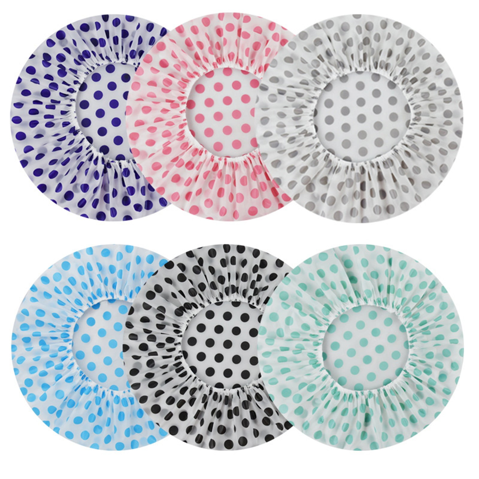 ForestYashe Shower Caps, Extra Large Reusable Elastic 100% Waterproof Bathing Hair Cap
