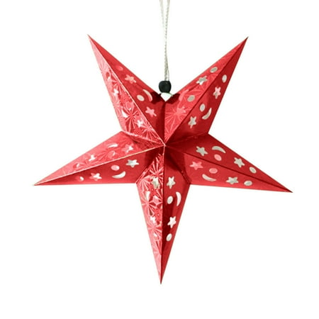 Christmas Tree Star Charm - Mosunx Romantic Xmas String Hanging Charm Star Party Decoration Christmas Tree Ornament