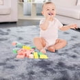 thumbnail image 5 of ZACOO Shag Rug Tie Dyed Light Gray 5' x 8' Modern Indoor Plush Shaggy Area Rugs, Non-Slip Carpet Soft and Comfy Carpet Rugs, 5 of 5