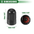 thumbnail image 5 of Unique Bargains 10 Pcs Universal Tire Valve Stem Caps for Car SUV Bike Trucks Motorcycles 12mm Plastic Black, 5 of 6