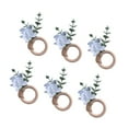 thumbnail image 1 of 6 hebillas para servilletas, anillos para servilletas, soportes de madera para vajilla, decoración para eventos, bar, Acción de Gracias, restaurante, Azul, 1 of 8