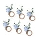 thumbnail image 1 of 6 anillos para servilletas, hebillas para servilletas, decoración de mesa, servilletas de madera Azul, 1 of 9