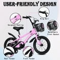 thumbnail image 5 of 16" Kids Bike for Girls, Akaber Girls Bicycles with Training Wheels for Kids Ages 4-8, Pink, 5 of 7