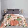 thumbnail image 6 of XMXT Flannel Throw Blanket for Couch, Cartoon Pink Peaches Bed Sofa Decor Blankets for Home Bedroom, 40 x 30 inches, 6 of 9