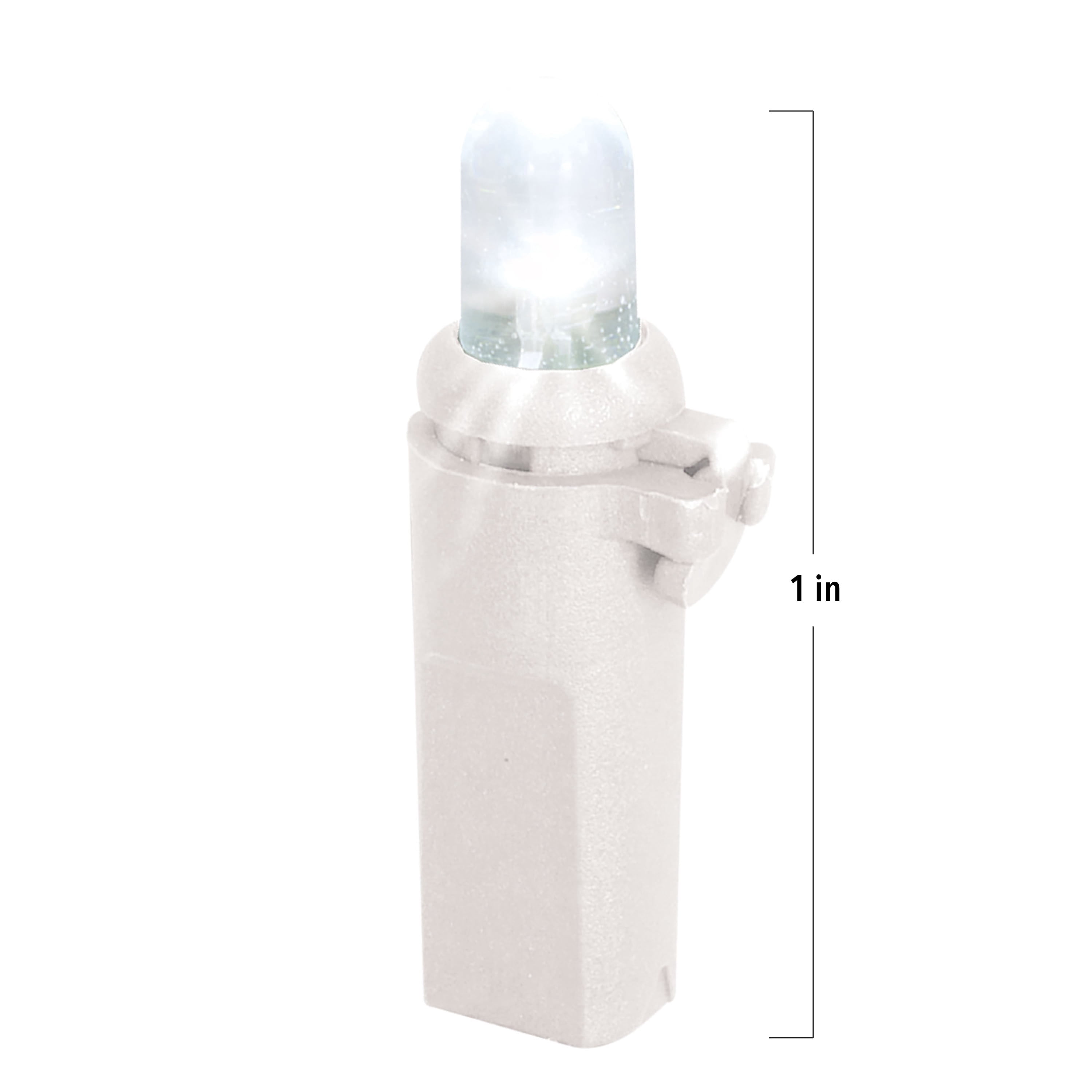 Indoor/Outdoor 200-Count LED High Density Christmas Icicle Lights, Cool White, White Wire, 15', by Holiday Time