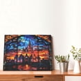 thumbnail image 4 of Gukieu Magical Stained Glass Castle Print Horizontal Canvas Decorative Painting 12x16 Inch Shrinkage Resistant Frame Hanging Home Wall Art Decor, 4 of 6