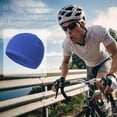 thumbnail image 5 of 3 Pieces Beanie Hat Skull Caps Helmet Liner for Men Women Cycling Cap Black&Dark Gray&Royal Blue, 5 of 6