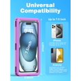 thumbnail image 3 of Funda para teléfono APRUT IPX8, impermeable, 7.5 pulgadas, color morado universal, 3 of 8