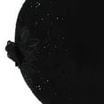 thumbnail image 5 of DLAPL Women French Beret hat Solid Color Floral Warm Beret Cap (Flower Black), 5 of 5