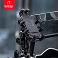 thumbnail image 3 of Motorcycle Rearview Mirror Phone Holder - Aluminum Alloy & PC Construction, Octagonal Surround Design with Anti-Shake Function, Includes Anti-Theft Knob, L-Shaped Wrench, and Standard Wrench - Black, 3 of 6