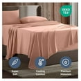 thumbnail image 5 of King Size Sheets Set - 4 Piece King Sheets, Deep Pocket, Hotel Luxury, Extra Soft, Breathable and Cooling, Peach Bed Sheets, 5 of 9