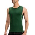 thumbnail image 2 of BXINGOHAI Compression Tank Top for Men Bodybuilding Gym Athletic Tight Undershirts Workout Tops Today Sales Army Green,M, 2 of 6