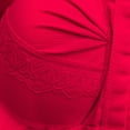 thumbnail image 6 of 3 Pcs Women's Tank Top Bras Wireless Front Closure Lace Comfort Push up Minimizer Bra Breathable Full Coverage Supportive Bralette, Red, 6 of 7