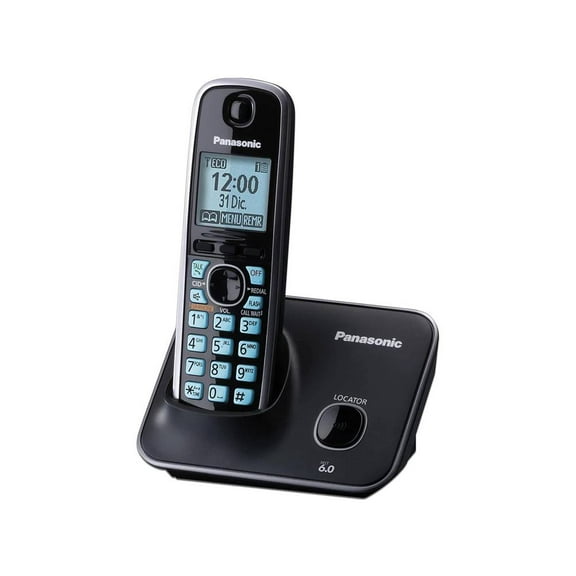 Teléfono analógico Panasonic KX-TG4111MEB con pantalla LCD de 1.8 . Panasonic KX-TG4111MEB