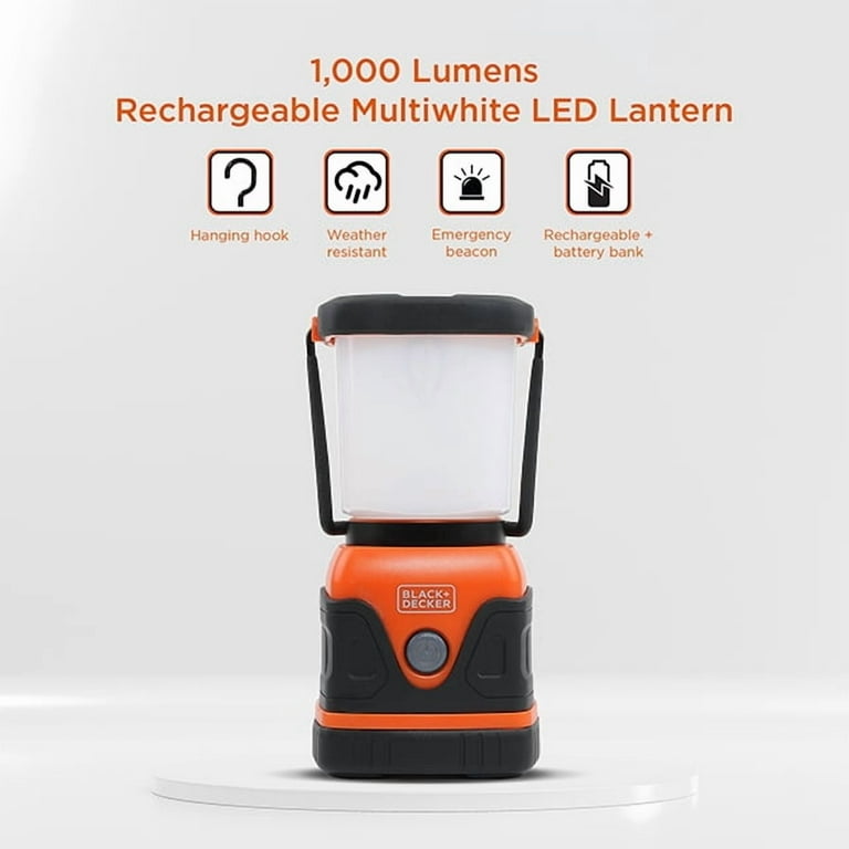 black decker rechargeable flashlight lantern BLACK+DECKER Battery Bank Lantern