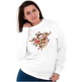 thumbnail image 5 of Betty Boop Cartoon Lil' Angel Tattoo Women Crewneck Sweatshirt Brisco Brands S, 5 of 6