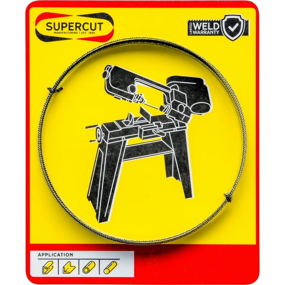 SuperCut Bimetal Replacement Band Saw Blade, 64.5in.L x 0.5in.W x 0.025in. Thick