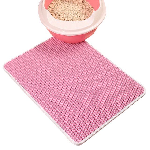 Pet litter Mat Double Layer Pad Home Large Flexible EVA Washable Pet Box Pan Cushion Odorless Rug