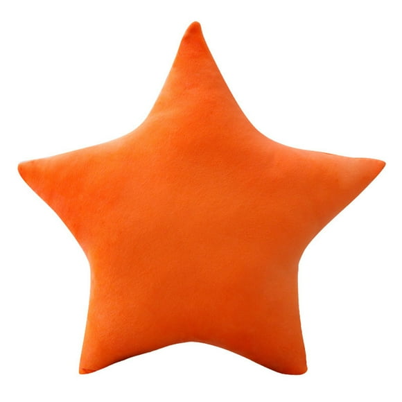 Birdeem Solid Color Five Pointed Star Pillow Plush Toy Holiday Party Decoration Ornaments Chair Back Cushion Sofa Cushion Bed Pillow Size 17.7X17.7 Inches