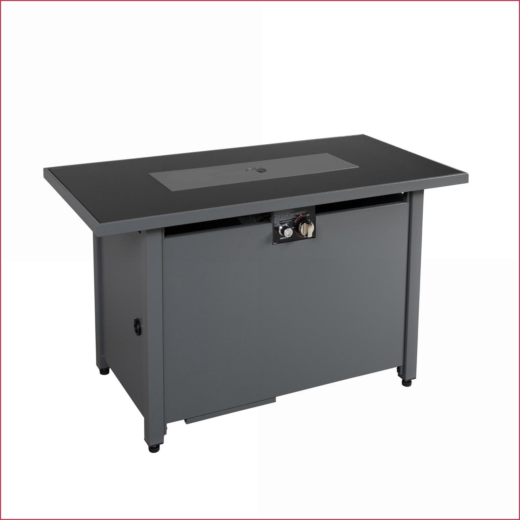 Outdoor Fire Pit Table | Fogón Exterior | Modern 42" W 50000 BTU for Backyard Patio Gatherings | Steel