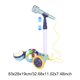 thumbnail image 2 of Máquina de karaoke para niños, instrumentos de batería, juguetes musicales para niños (micrófono único azul), 2 of 6