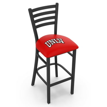 L004 UNLV 25" Stationary Counter Stool with Black Wrinkle Finish