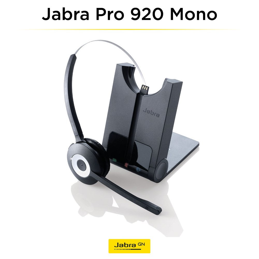 WHB003BS Mono Headset Überkopfbügel Dock Jabra GN PRO 920 Monaural 