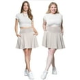 thumbnail image 2 of Stretch Is Comfort Ultra Flex High Waist Tennis Skort with Pockets and Built in Shorts Off White 2X, 2 of 2