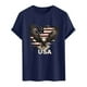 thumbnail image 5 of Tops para hombre, blusas y camisas de cuello redondo y manga corta para hombre. Top/camisa de cuello redondo y manga corta con estampado del Día de la Independencia para hombre. Tops para hombre., 5 of 5